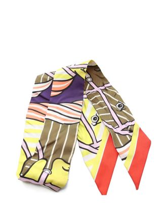 Hermès 2000s Quadrige Bayadere scarf - women - Silk - One Size - Yellow