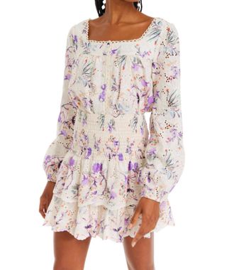 Allison New York Rylie Long Sleeve Top In Water Color Floral