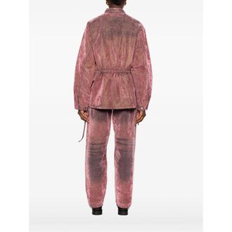 Haikure Cotton Blend with Drawstring Waist Shirt - Pink