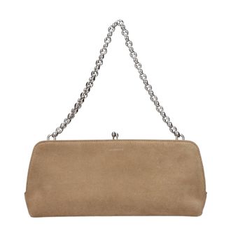 Jil Sander Goji Handtasche Damen Wildleder Beige/Khaki