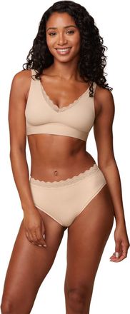 Harper Wilde Bliss Lace Bralette in Beige at Nordstrom, Size 3X-Large