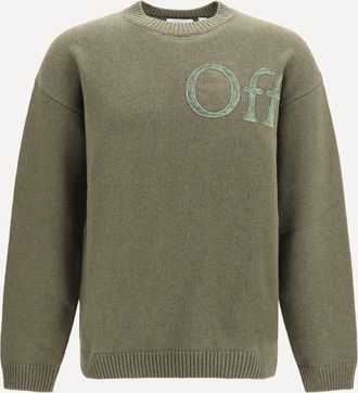 Off-white Bookish shared logo knit Crewneck Male XL