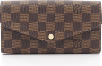 Louis Vuitton Brown Damier Canvas Coated Canvas Leather Long Wallet (Bi-Fold) (Pre-Owned)