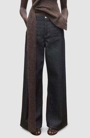 Mango Mid Rise Wide Leg Jeans in Open Blue at Nordstrom, Size 10