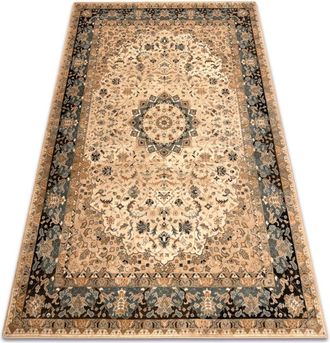 RugsX Rugsx - Wool carpet omega Adagio Vintage, rosette cognac beige 235x350 cm