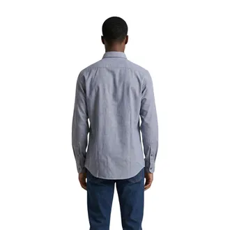 A|X Armani Exchange Cotton-Polyester Blend Shirt - Blue