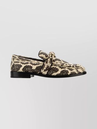 Bottega Veneta anaconda leather loafers