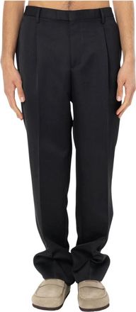 BRIGLIA 1949 Margutta Tech Fabric Loose Pants - Heren - Straight fit broeken - Zwart - L - Broeken