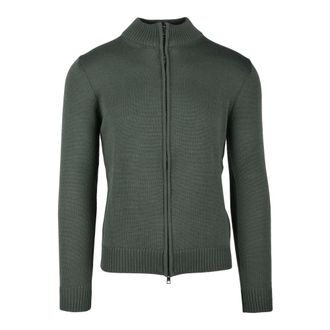 LUIGI BORRELLI NAPOLI cardigan - male - Luigi Borrelli Napoli - Cardigans - Green - 3XL - Knitwear