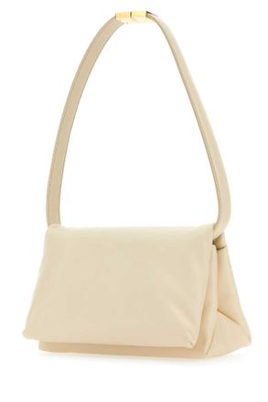 Marni Womens Ivory Leather Prisma Shoulder Bag Borse A Mano