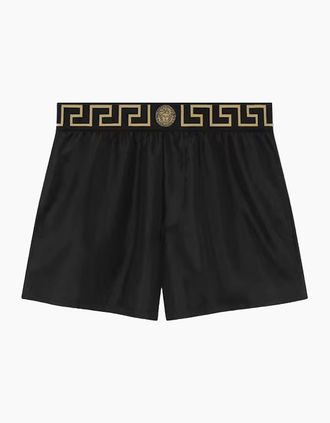 Versace Mens Greca Swimshorts Black - Size: 5
