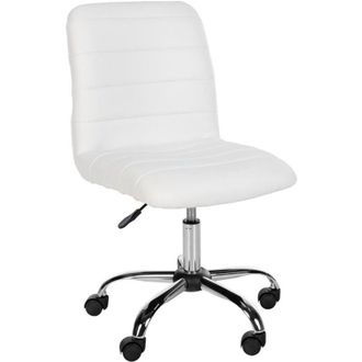 Clp Silla de oficina Redding imitación cuero Blanco