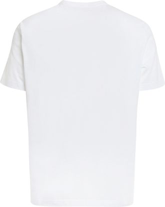 Golden Goose Mens Cotton Crew-Neck T-Shirt White T-Shirts And Polos
