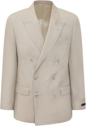 HUGO BOSS Beckham Slim-Fit Jacket - Heren - Blazers - Grijs - M - Linnen - Jassen