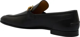 Gucci Mens Loafers Jordaan Black Leather Calf
