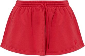 Balenciaga Korte Rok Met Zakken - Dames - Korte rokken - Rood - XS - Katoen - Rokken