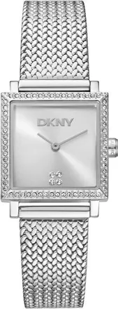 DKNY Milanese Square Watch, 24mm x 31mm in Silver at Nordstrom