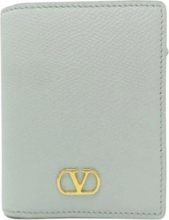 Valentino Pre-owned Leren Portemonnee - Dames - Vintage Accessoires - Groen - ONE Size - Leer - Vintage