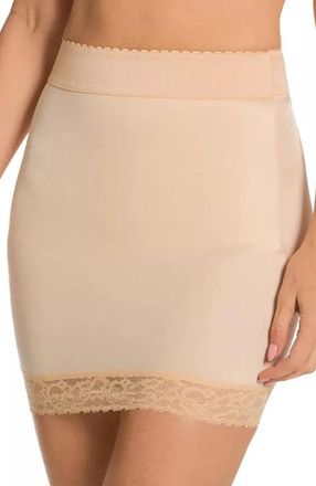 Rago Light Shaping Half Slip With Full Inner Shaping Panty in Beige at Nordstrom, Size X-Large