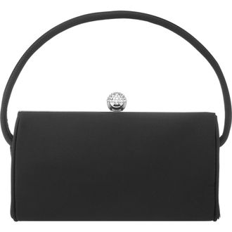 Nina Khalani Satin Clutch in Black at Nordstrom