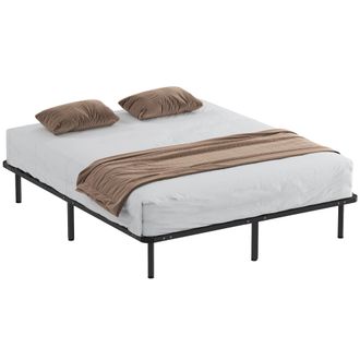 HOMCOM Homcom Letto Struttura Industriale 28 Doghe Con Spazio Inferiore 190x160x31 Cm