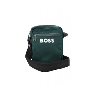 HUGO BOSS Tassen, Heren, Groen, ONE Size, Style Catch 3.0 NS Zip Crossbody Bag