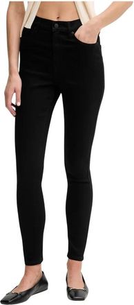 DKNY High-rise Skinny Jeans - Dames - Skinny Jeans - Zwart - W28 - Katoen - Jeans