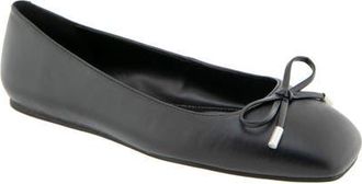 BCBGeneration Hartly Bow Ballet Flat in Black at Nordstrom, Size 7.5