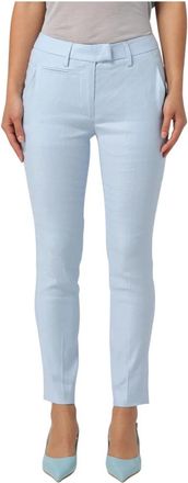 Dondup Slim-fit Broeken - Dames - Slim Fit Broeken - Blauw - W26 - Linnen - Broeken