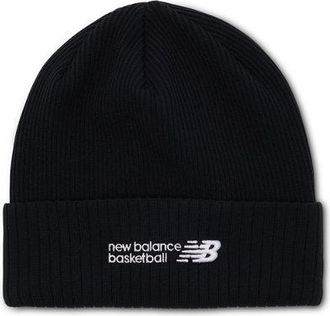 New Balance Unisex 47 Basketball Beanie en Negro/Blanco, Nylon, Talla OSZ