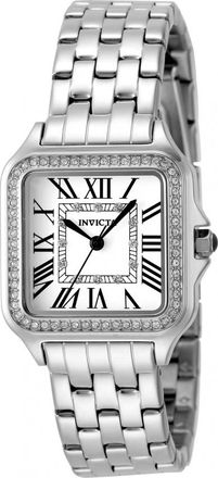 Invicta Angel Quartz Crystal Silver Dial Ladies Watch 48994