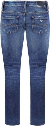 Armani Emporio J06 Skinny Fit Regular Waist Womens Jeans - Blue Cotton - Size 25 (Waist)