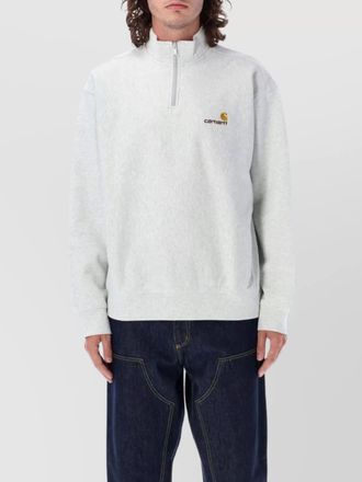 Carhartt Work in Progress plain back script half zip
