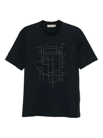 Tシャツ・カットソー CANALI FW25 Canali T-Shirt (T0356 MJ00002 300) Formal men's black cotton t-shirt - Canali INTL