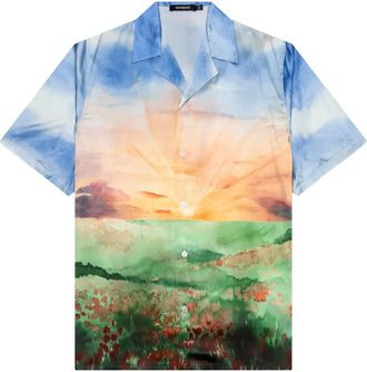 Nahmias Camicia Summerland Sunset - Blu