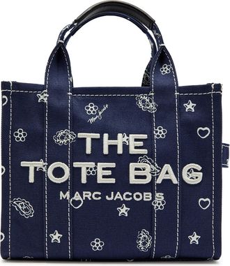 Marc Jacobs The Tote Small Printed Canvas Tote - Navy - One Size