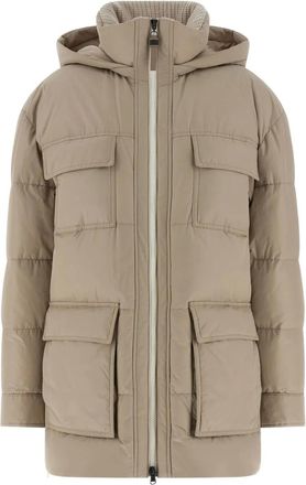Brunello Cucinelli quilted padded coat - Neutrals