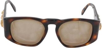 Chanel Pre-owned Plastic Zonnebril - Dames - Vintage Accessoires - Bruin - ONE Size - Vintage