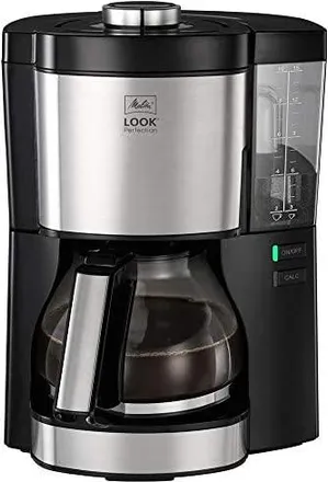 MELITTA Look V Perfection 1025-06, Cafetera Goteo, Aromaselector, Moderna, Jarra De Vidrio, Dep&oacute;sito De Agua Extra&iacute;ble, Protecci&oacute;n 3 En 1 Anti Cal, 1,25 Litro
