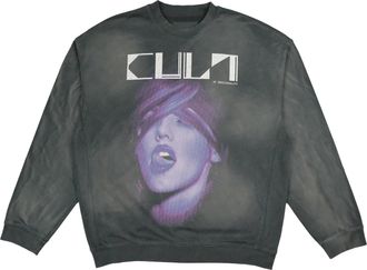 Cult of Individuality Cults Crew Novelty Sweatshirt in Vintage Charcoal