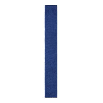 HUGO BOSS Heren Gebreide Stropdas (Donkerblauw)