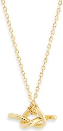 Nordstrom Rack Demi Fine Knot Pendant Necklace in Gold at Nordstrom Rack