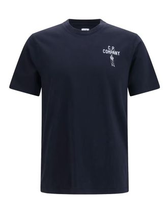 C.P. Company Navy Blue Logo T-Shirt