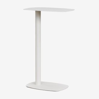 Sklum Sklum - Mesa Auxiliar Para Jard&iacute;n Rectangular 40x25 Cm En Acero Inoxidable Odelia