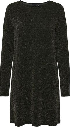Pieces Korte jurk in glanzend tricot