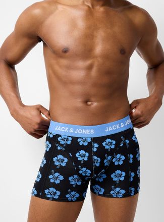 Jack & Jones Mens 3.5 white-logo trunk Organic cotton