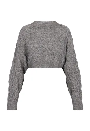 Dreimaster Dreimaster Jumper Dames grijs melange