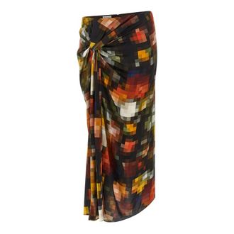 Dries Van Noten Dames, Rokken, Veelkleurig, Maat: S Zijde