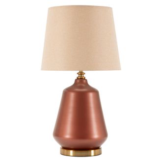 Dmora L&aacute;mpara De Mesa Uig, Requiere 1 Bombilla, Casquillo E27, Pantalla, Rosa