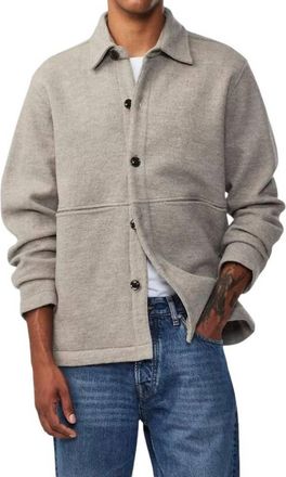 Nn.07 Kian Merino Jacket In Khaki Beige